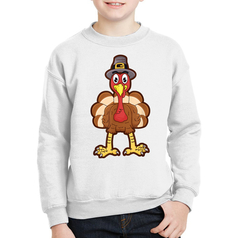 Funny Thanksgiving Turkey 2020 Cute Pilgrim Turkey Day Gift Youth Sweatshirt | Artistshot