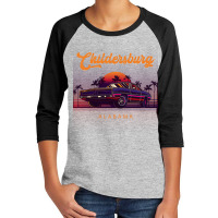 Childersburg Alabama Retro Vintage 80s 90s Muscle Cars Retrowave Aesth Youth 3/4 Sleeve | Artistshot