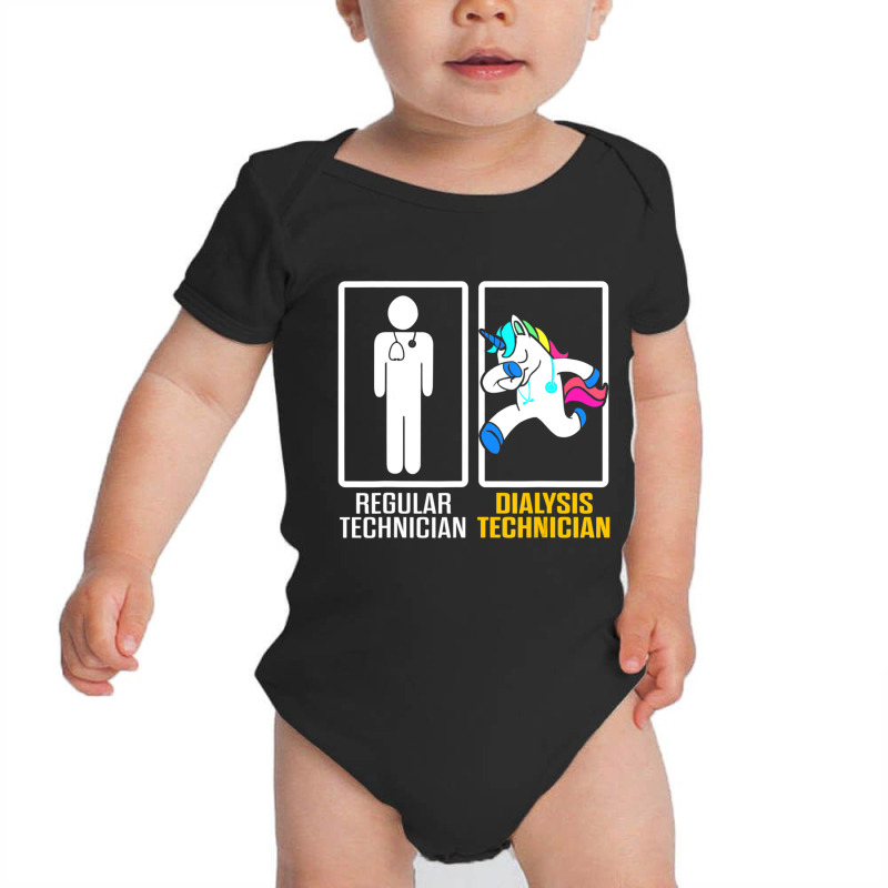 Dialysis Technician Unicorn Nephrology Tech Baby Bodysuit by cm-arts | Artistshot