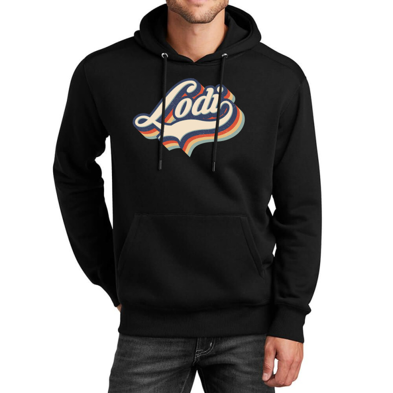 I Love Lodi City Usa Retro Vintage Unisex Hoodie | Artistshot