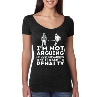 Explaining Why It Wasn't A Penalty Ice Hockey Player Women's Triblend Scoop T-shirt | Artistshot