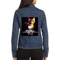 Cat Stray Ladies Denim Jacket | Artistshot