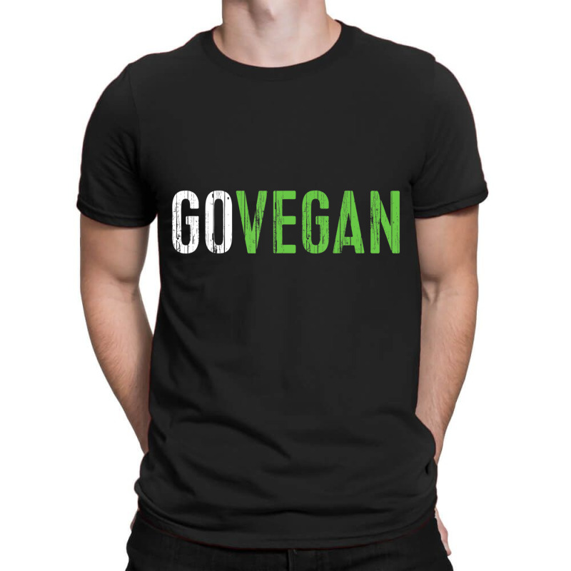 Go Vegan Vegetarian Gif T-shirt | Artistshot