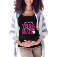 Goat Yoga For Yoga And Goat Lovers Maternity Scoop Neck T-shirt | Artistshot