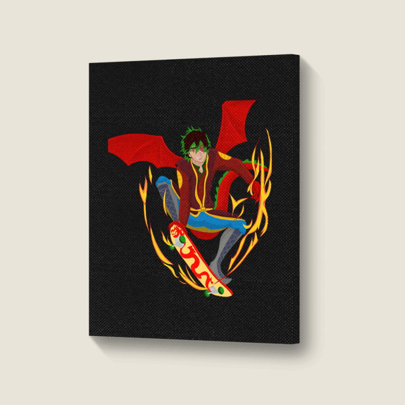 Macdaddy Dragon Lord Portrait Canvas Print | Artistshot