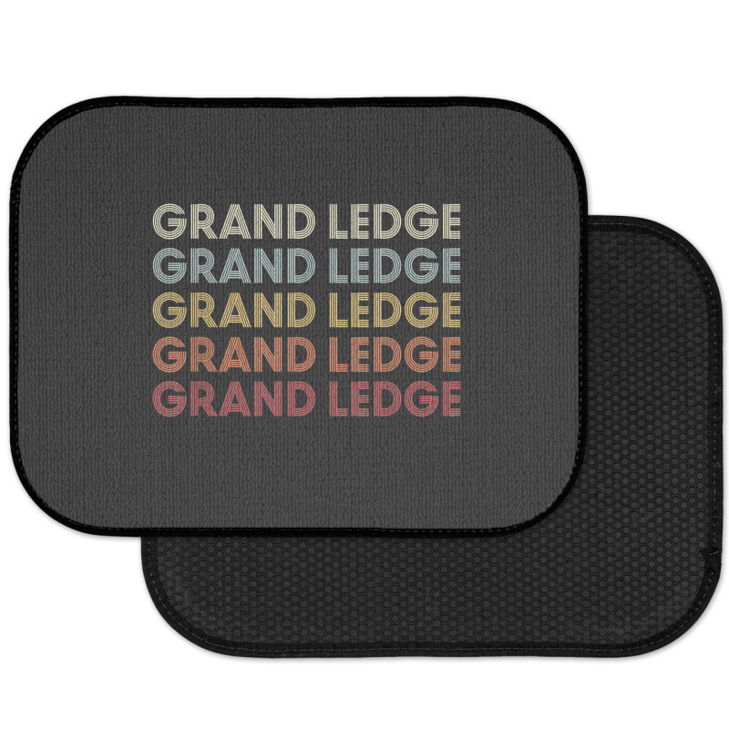 Grand Ledge Michigan Grand Ledge Mi Retro Vintage Text Rear Car Mat | Artistshot