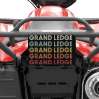 Grand Ledge Michigan Grand Ledge Mi Retro Vintage Text Atv License Plate | Artistshot