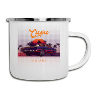 Cicero Indiana Retro Vintage 80s 90s Muscle Cars Retrowave Aesthetic Camper Cup | Artistshot