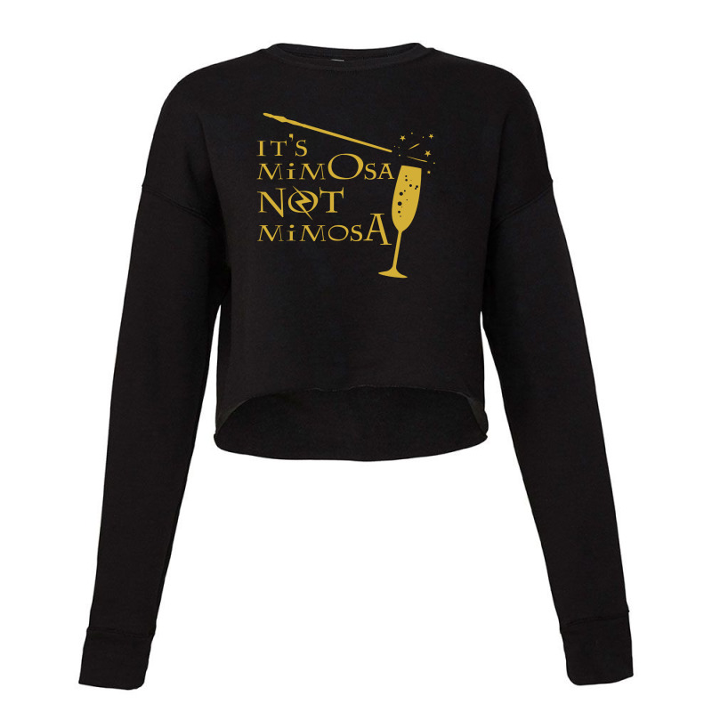 It's Mimosa Not Mimosa Cropped Sweater by andisoraya | Artistshot