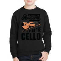 Music Cello Instrument Classical Music Cellist-8ytzg Youth Sweatshirt | Artistshot