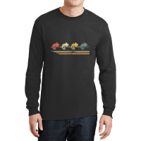 Retro Vintage Chameleon Lover Animal Father Day Long Sleeve Shirts | Artistshot