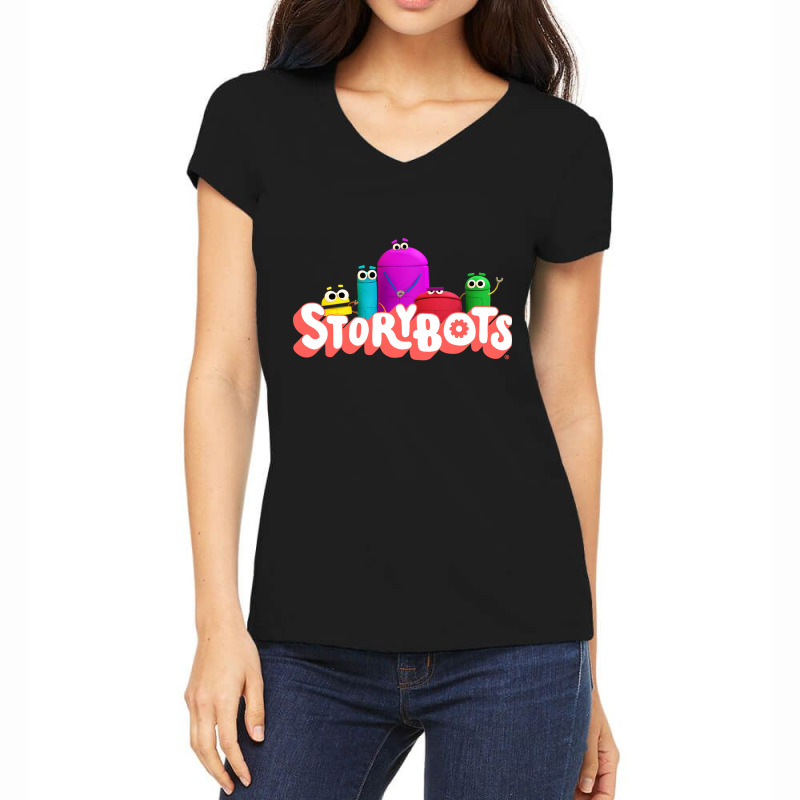 Ask The Story Bots Women's V-Neck T-Shirt by budijaya | Artistshot