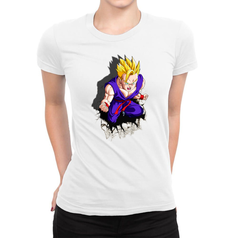 Dragon Ballz Gohan Ladies Fitted T-Shirt by budijaya | Artistshot