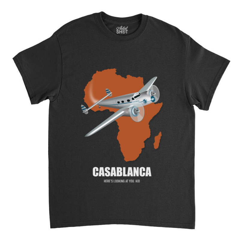 Casablanca Alternative Movie Poster Classic T-shirt by cm-arts | Artistshot