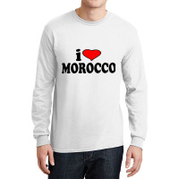 Morocco I Love Morocco Long Sleeve Shirts | Artistshot