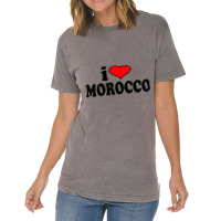 Morocco I Love Morocco Vintage T-shirt | Artistshot