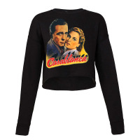 Vintage Retro Casablanca Movie 40s 1942 American Romantic Drama Film M Cropped Sweater | Artistshot