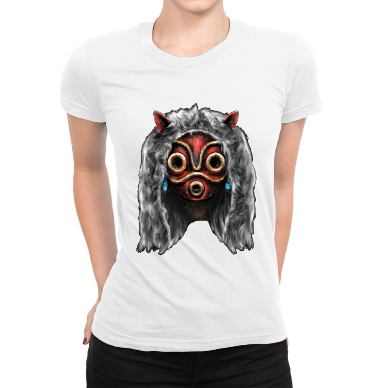 Mononoke Wolf Anime Ladies Fitted T-Shirt by andisoraya | Artistshot