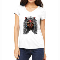 Mononoke Wolf Anime Women's V-neck T-shirt | Artistshot