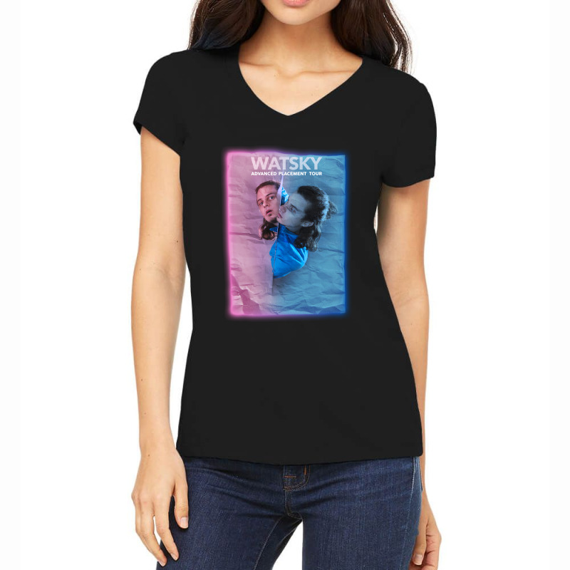 New Watsky   Advanced Placement Tour 2020 Front Women's V-Neck T-Shirt by ipahros | Artistshot