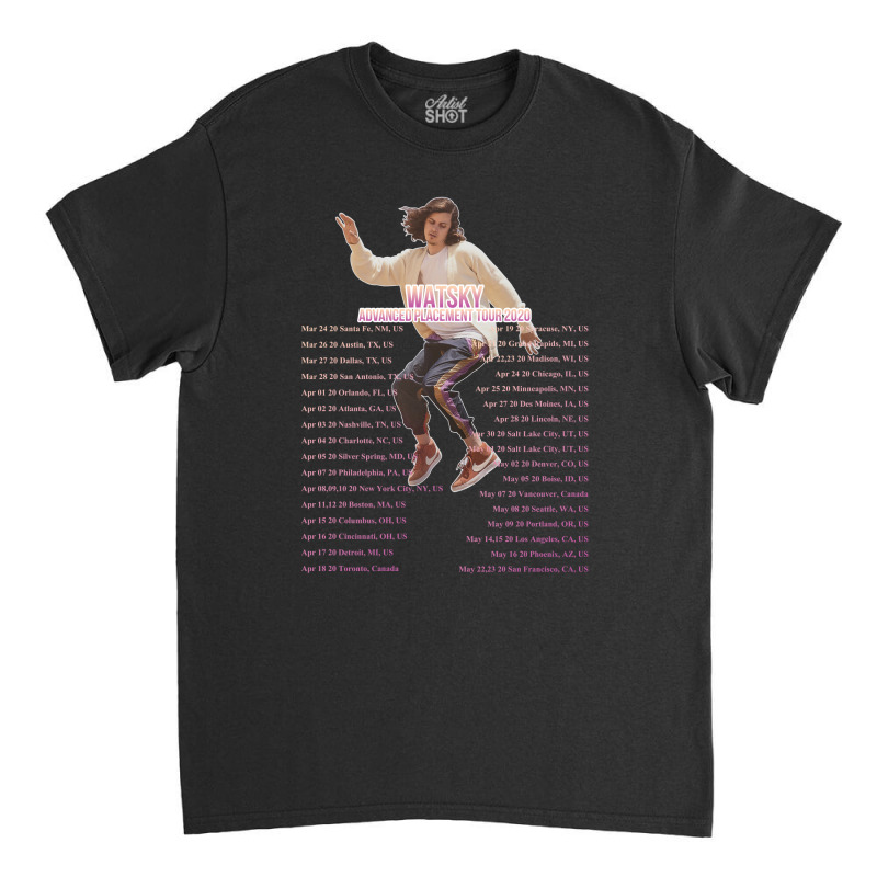 New Watsky   Advanced Placement Tour 2020 Back Classic T-shirt by lupinx820202rhl | Artistshot