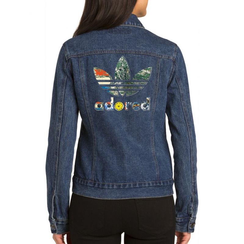 The Stone Roses Manchester Adored Sports Design Essential Ladies Denim Jacket by cm-arts | Artistshot