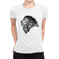 Lion Tree Nature Forest Ladies Fitted T-shirt | Artistshot