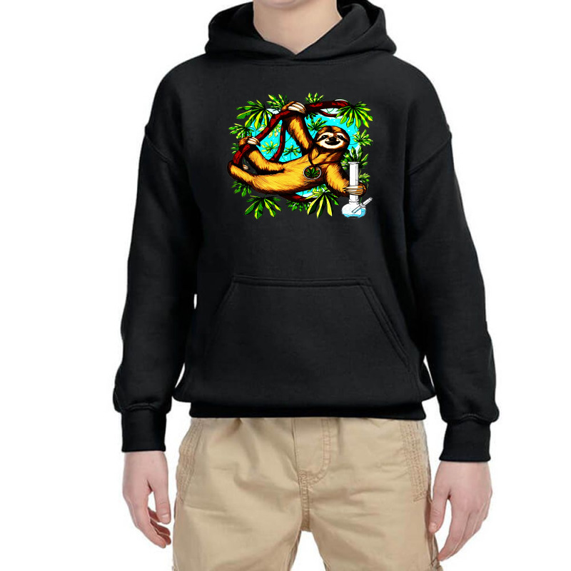 Sloth Weed Stoner Youth Hoodie | Artistshot