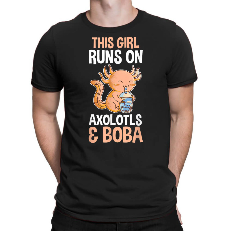 Axolotl Bubble Tea T-Shirt by Claire J Tinsley | Artistshot