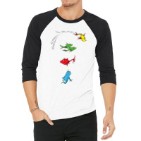 Dr. Seuss One Fish Two Fish Red Fish Blue Fish 3/4 Sleeve Shirt | Artistshot