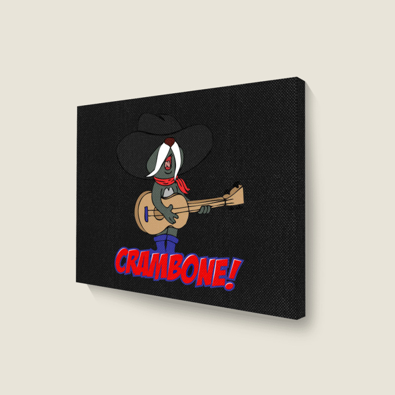 Awesome Playing  Uncle Pecos Crambone Landscape Canvas Print | Artistshot