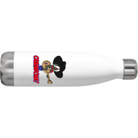 Awesome Playing  Uncle Pecos Crambone Stainless Steel Water Bottle | Artistshot