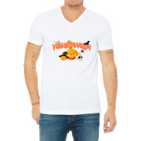 Halloween V-neck Tee | Artistshot