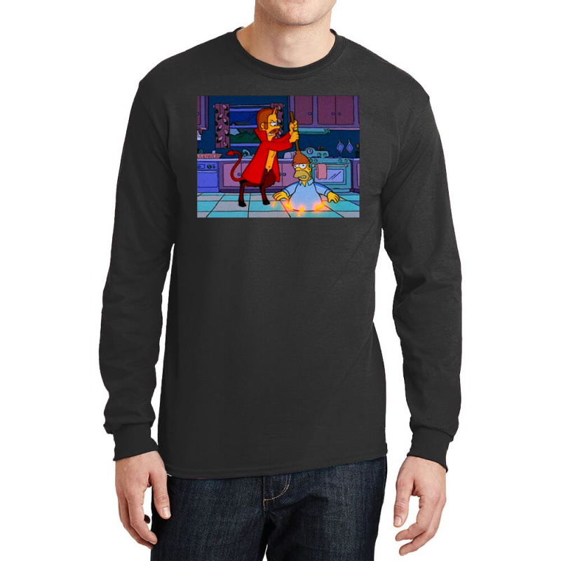 Devil Flanders The Simpsons Long Sleeve Shirts by Lumintu Art | Artistshot