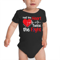 Strong Chd Warrior Congenital Heart Disease T Shirt Baby Bodysuit | Artistshot