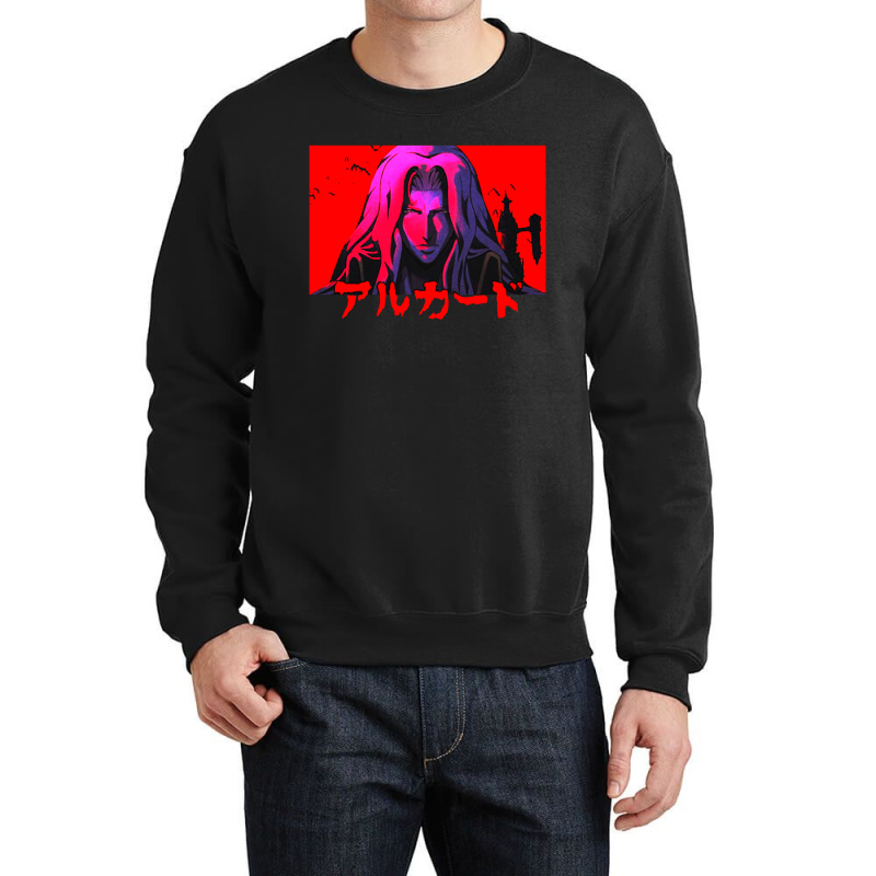 Japanese Alucard Photo Castlevania Crewneck Sweatshirt | Artistshot