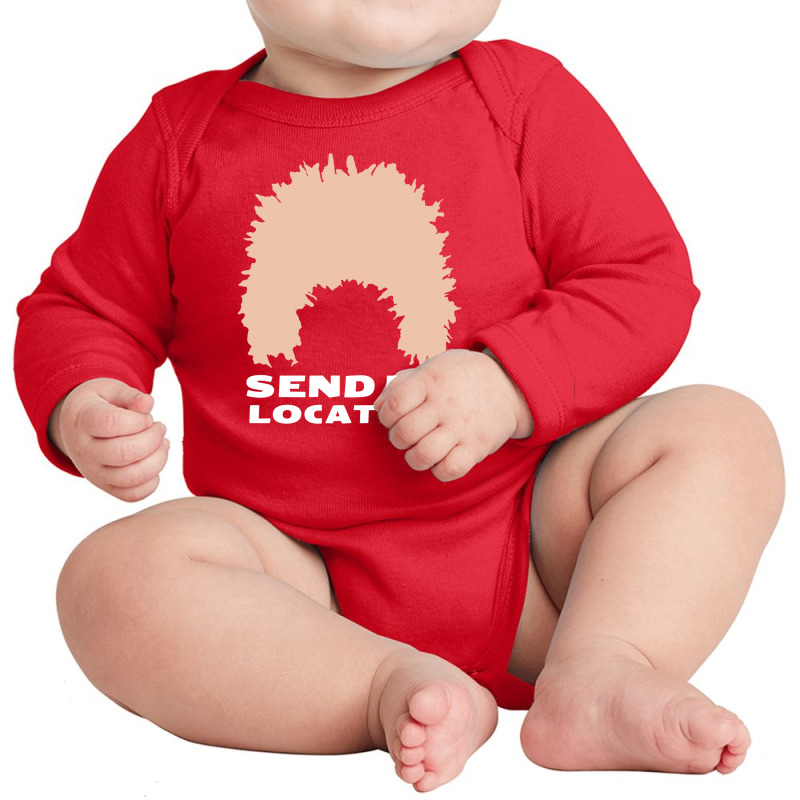 Send Me Location Khabib Long Sleeve Baby Bodysuit by cm-arts | Artistshot