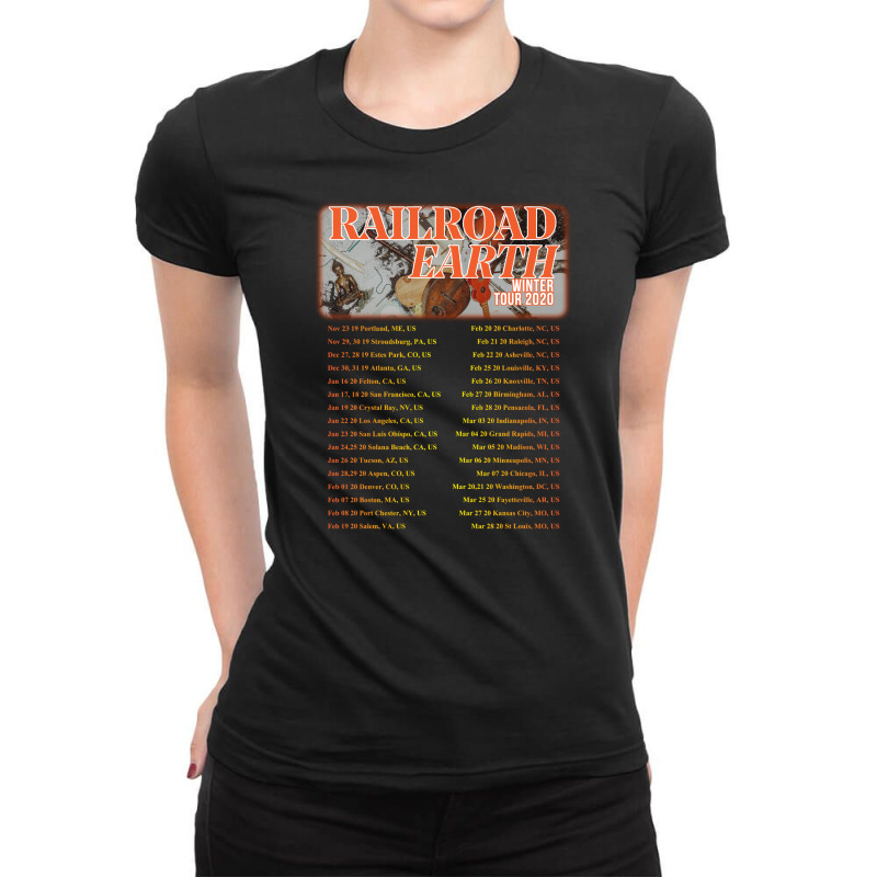 Railroad Earth   Winter Tour 2020 Ladies Fitted T-Shirt by fedaahmad830713 | Artistshot