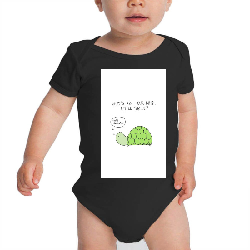 Turtle World Domination Baby Bodysuit by Silvisgvc | Artistshot