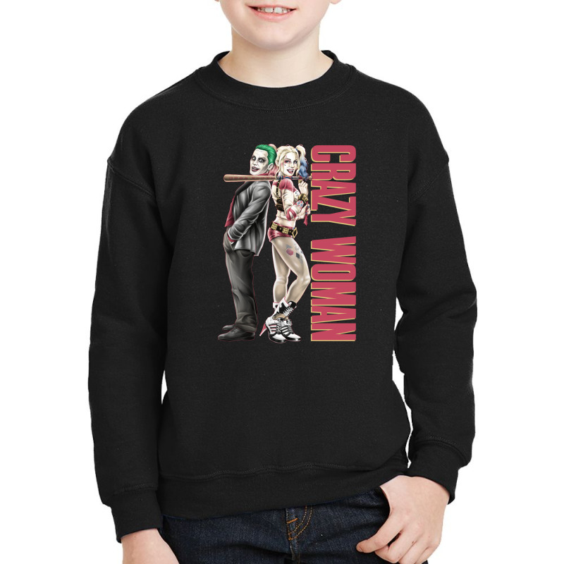 Crazy Woman Youth Sweatshirt by Donald S Bell | Artistshot