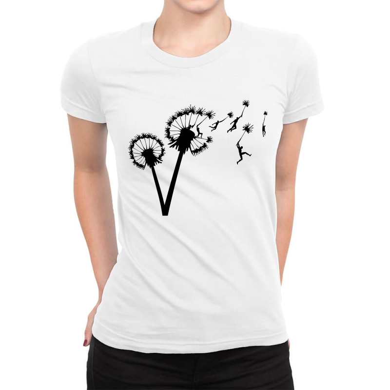 Dandelion Sky Travel Cool Ladies Fitted T-Shirt by hivilu | Artistshot