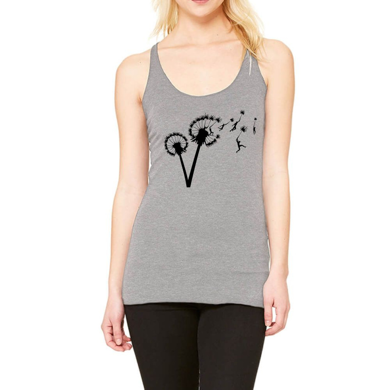 Dandelion Sky Travel Cool Racerback Tank by hivilu | Artistshot