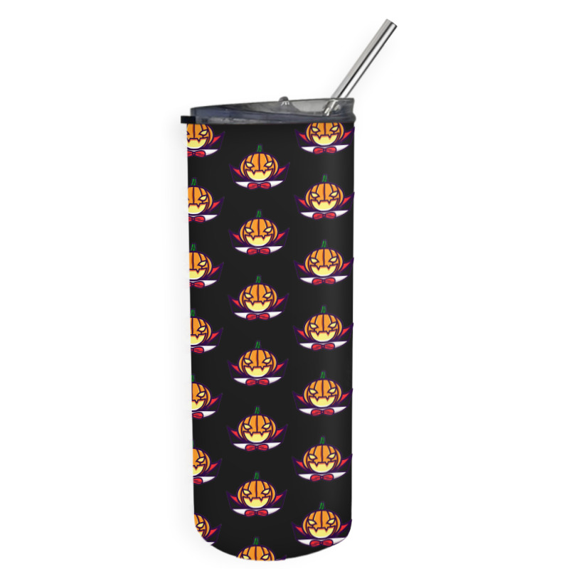 So Cool Dracula Pumpkin Design Skinny Tumbler | Artistshot