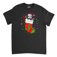 Alaskan Malamute Dog In Christmas Socks Xmas Classic T-shirt | Artistshot