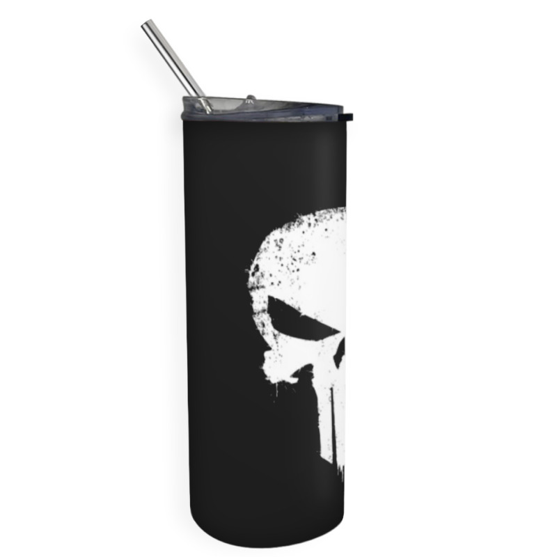 The Scary Ghost Cartoon Skinny Tumbler | Artistshot