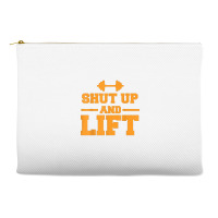 Shut Up And Lift Unisex Weight Lifting Body Building Accessory Pouches | Artistshot