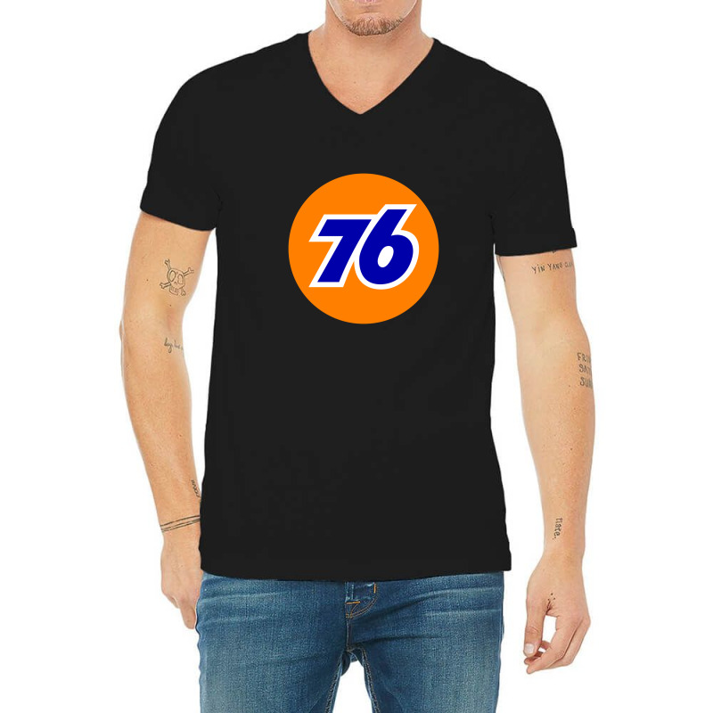 Union 76 Gasoline V-neck Tee | Artistshot