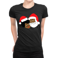 Black Santa And M.r.s. C.la.u.s Ethnic Christmas Ladies Fitted T-shirt | Artistshot