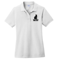 Less People More Black Cat Funny Pet Lover Men Dark Cat Ladies Polo Shirt | Artistshot