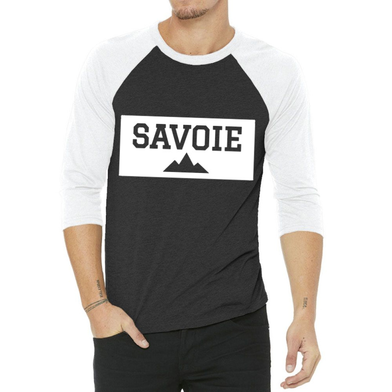 Savoie Montagne Rouge Blanc 3/4 Sleeve Shirt | Artistshot